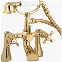 Deva Tudor Taps Bath Shower Mixer in Gold