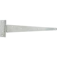 GateMate Medium Tee Hinges 400mm Galvanised (2 Pack) in Silver