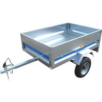 Maypole Trailer 150 x 105 x 40cm 424kg Capacity 150x105x40 in Silver Rubber/Steel