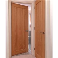 JB Kind Eden Internal Door Unfinished 35 x 1981 x 610mm in Oak Veneer