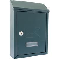 Burg-Wachter Avon Post Box in Green Galvanised Steel