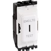 MK Grid Plus 20A Secret Key Switch Module 1 Way 'EMG LTG TEST' DP