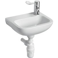 Armitage Shanks Contour 21 Cloakroom Basin 37cm 1 Tap Hole Right Hand in White Ceramic