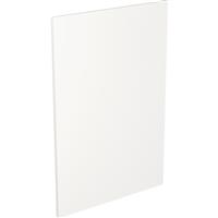 Kitchen Kit Flatpack J-Pull Kitchen Cabinet Base End Ultra Matt 900mm in White Mdf