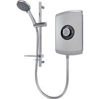 Triton Showers Triton Amore Electric Shower Brushed Steel 9.5kW Rubber/Steel