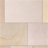Marshalls Sawn Versuro Paving Slabs Golden Sand 1010 x 760 x 22mm (10.75m2) Sandstone