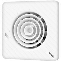 Sensio Drax Wall Ventilation Fan 100mm in White ABS