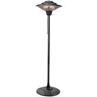 Airmaster Halogen Pedestal Heater 1500W in Black Steel