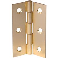 Perry Plated Butt Hinge 100mm (2 Pack) in Brass Steel
