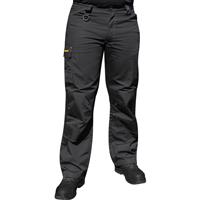 Stanley Men's Derby Ripstop Cargo Trousers 36" R Black in Grey Cotton/Polyester