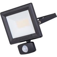 Wessex Electrical Wessex LED PIR Floodlight IP65 30W 3600lm 4000K in Black Rubber