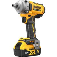 DeWalt 18V XR Brushless 1/2 Compact High Torque Wrench (812Nm) (Detent Pin) 2 x 5.0Ah