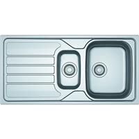 Franke Flash Reversible Stainless Steel Kitchen Sink & Drainer 1.5 Bowl in Silver