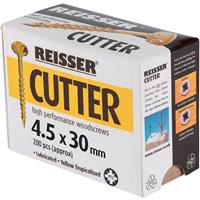 Reisser Cutter Pozi Screw 4.5 x 30mm (200 Pack) in Gold