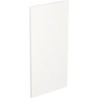 Kitchen Kit Flatpack J-Pull Kitchen Cabinet Panel Super Gloss Wall End 800mm in White Mdf