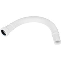 McAlpine Flexi Waste Connector 1 1/4" Uni Outlet x Plain Spigot FLEXCON1 in White Plastic