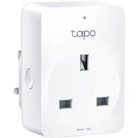 TP Link Tapo P100 Smart Plug 13A in White Iron