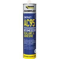 Everbuild AC95 Intumescent Fire & Acoustic Adhesive & Sealant 900ml in White