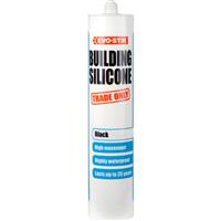 Evo-Stik Trade Building Silicone 280ml in Black Plastic