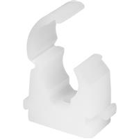 Talon Hinged Clip 15mm (100 Pack) in White Polypropylene