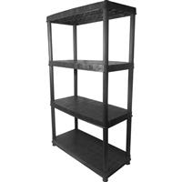 Apollo Multi-Tier Shelving 4 Tier H 130cm x W 61cm x D 30.5cm Plastic