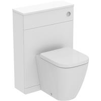 Ideal Standard i. life S Compact Matt WC Unit and Worktop with Back to Wall Toilet and Soft Close Seat 600mm in White