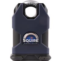 Squire Stronghold Solid Steel Padlock 50 x 10 x 26mm CS in Blue Hardened Steel