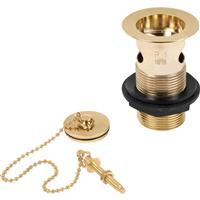 Deva 1 1/4" Slotted Basin Waste in Gold Brass
