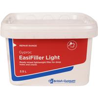 Gyproc Easifiller Light Ready Mixed Filler 2.5L in White