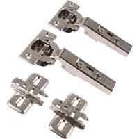 Blum Soft Close otion Concealed Hinge 110deg Overlay (2 Pack) in Silver Steel