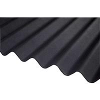 Unbranded Corrugated Bitumen Sheet Black 2m x 930mm 5 Pack (5 Pack)