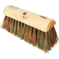 Hill Brush Company Stiff Yard Broom Head Sherbo / Polyprop 12" in Green