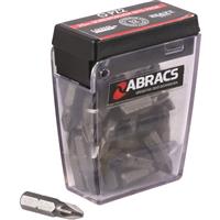 Abracs S2 Screwdriver Bits PZ2 (25 Pack) in Grey Steel