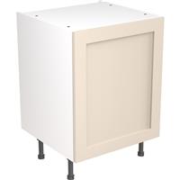 Kitchen Kit Flatpack Shaker Kitchen Cabinet Base Unit Ultra Matt 600mm in Cashmere MFC
