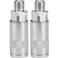 Draper BSP 1/4" Coupling Male (2 Piece) in Silver