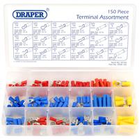 Draper Electrical Crimp Pack (150 Piece) in Silver Plastic