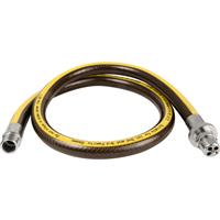 Cooker Hose Bayonet 4ft LPG in Black/Yellow