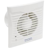 Vent-Axia 100mm Lo-Carbon Silhouette Extractor Fan Standard in White ABS