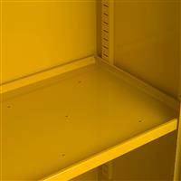 Hazardous Substance Additional Shelf 915 x 457mm in Yellow Steel