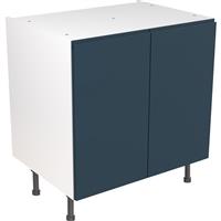 Kitchen Kit Flatpack J-Pull Kitchen Cabinet Base Unit Ultra Matt 800mm in Indigo Blue MFC