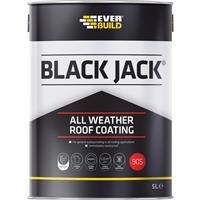 Everbuild Jack All Weather Roof Coat 5L in Black Plastic
