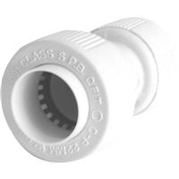 Unbranded Straight Reducer 22 x 15mm in White Plastic