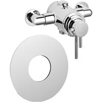 Deva Exposed/Concealed Dual Control Thermostatic Mixer Shower Valve in Chrome Brass