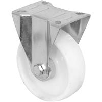 MOVE IT Fixed Castor 100mm 125kg in White Plastic