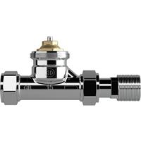 Drayton Auto-balancing valve 15mm Straight Body Only in Chrome