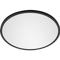 Philips CL550 Superslim LED Round Ceiling Light Dimmable IP20 18W 1500lm Warm White in Black Plastic