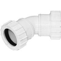 Aquaflow Compression 135deg Bend 40mm in White