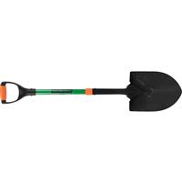 Hawksmoor Round Shovel 220mm in Black Carbon Steel Head/Fibreglass Shaft
