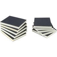 Prep Sponge Abrasive Pads 220G (Fine) (10 Pack) in Black Silicon Carbide