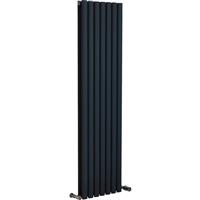 Ximax Bristol Designer Radiator 1500 x 410mm 3543Btu Double in Anthracite Steel